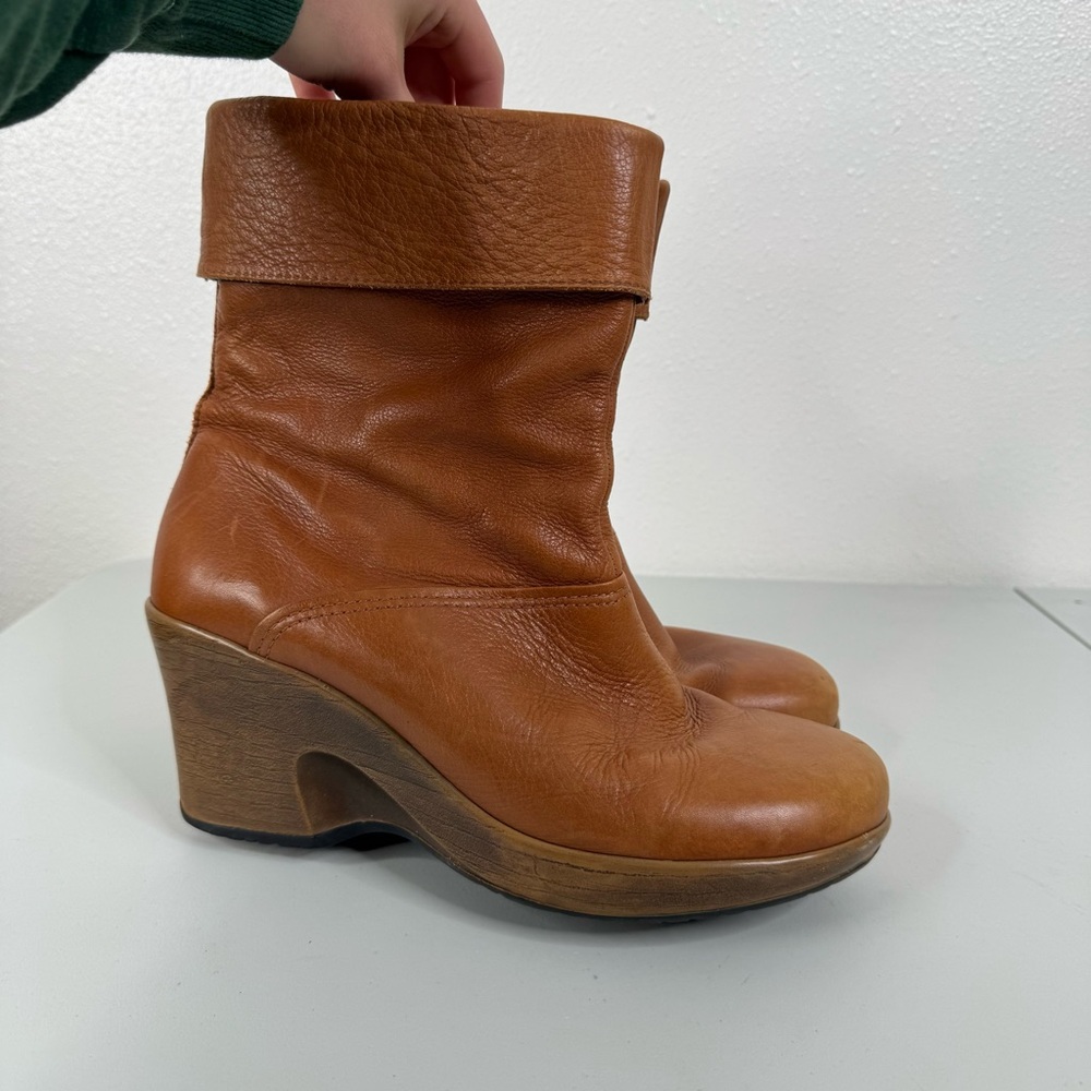 Dansko Candice Brown Leather Boots Size 41‎
